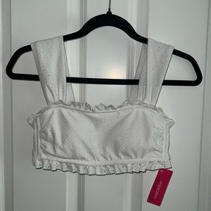 NWT White Bikini Top